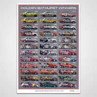 Holden Bathurst Winners End of an Era Print Limited Edition Poster Peter Hughes